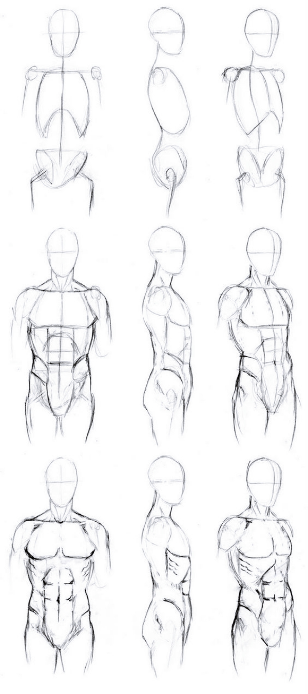 HOW TO DRAW BODY SHAPES: 30 Tutorials For Beginners - Bored Art