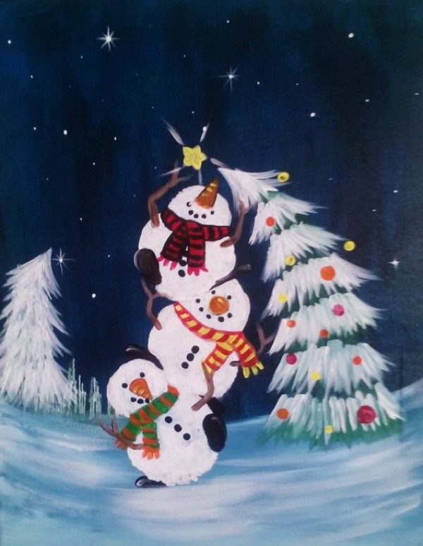 Christmas Painting Images 