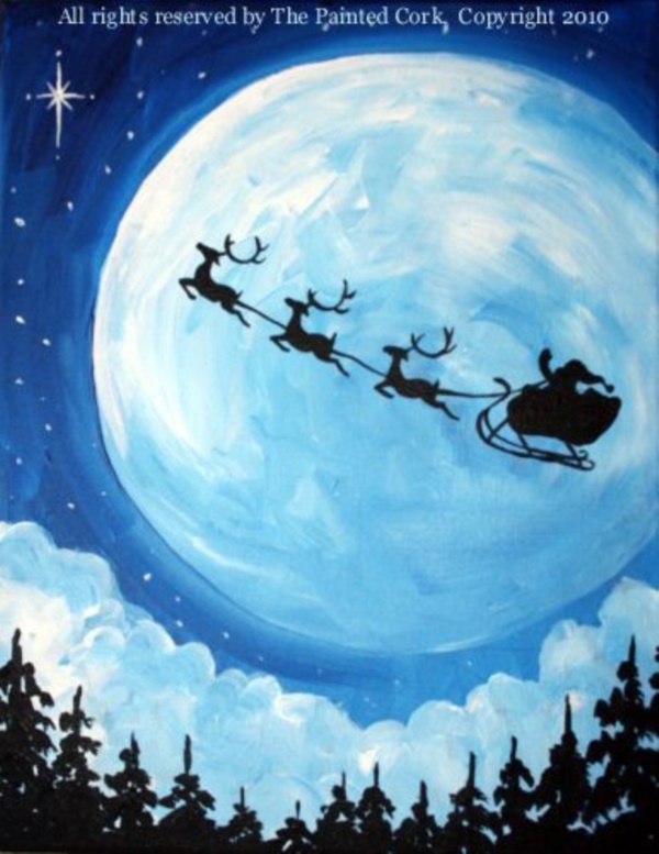 40 Beautiful Christmas Painting Ideas to Try This Season - Bored Art