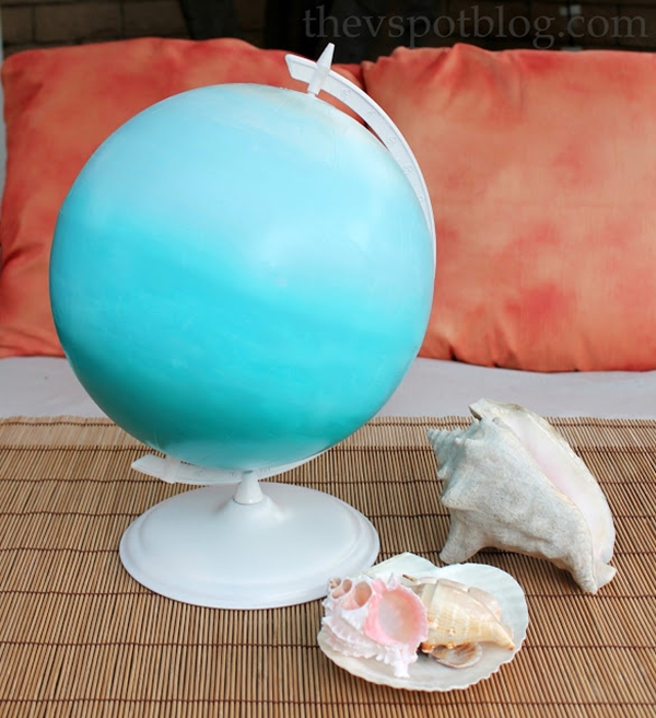 40 Useful Globe Art Projects to Restore Old Globes - Bored Art