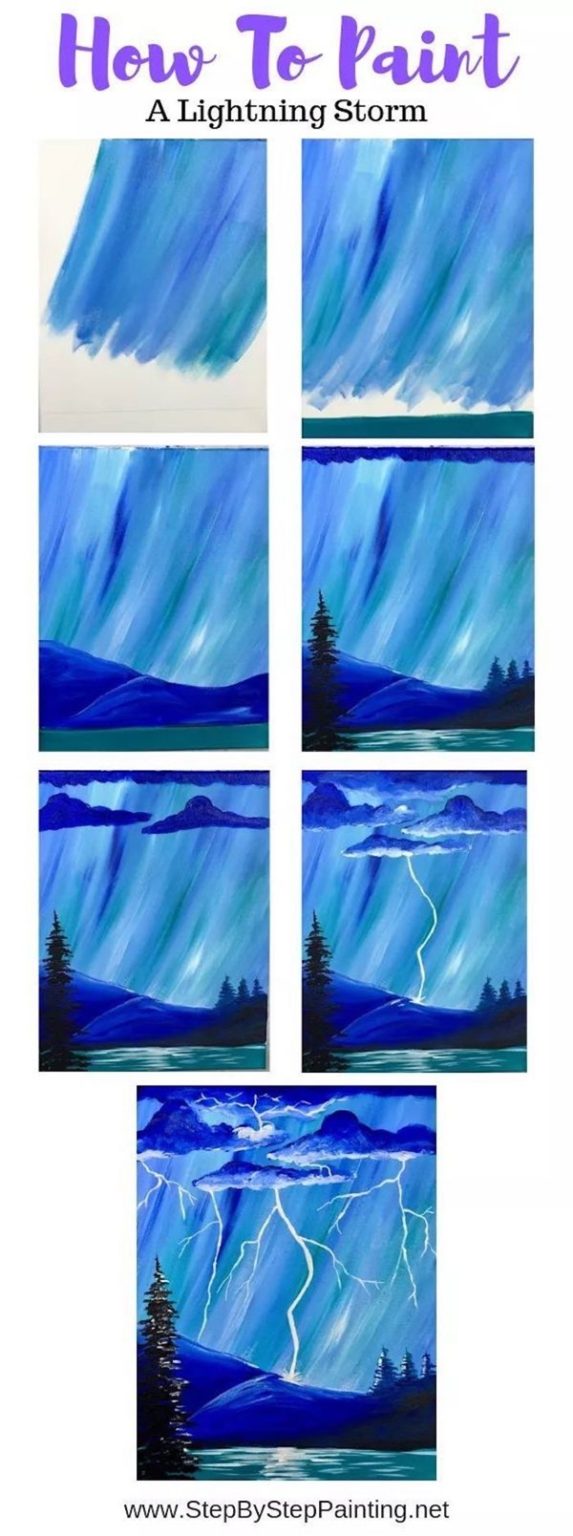 130 Easy Step by Step Painting Examples for Beginners Bored Art