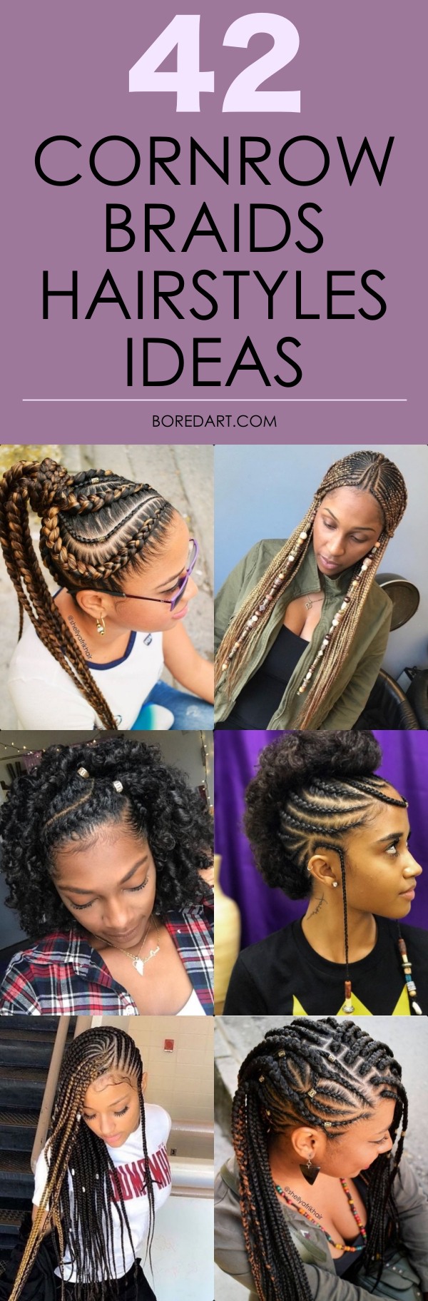 Feed-In Braid Styles For Easy Black Cornrow Hair Looks