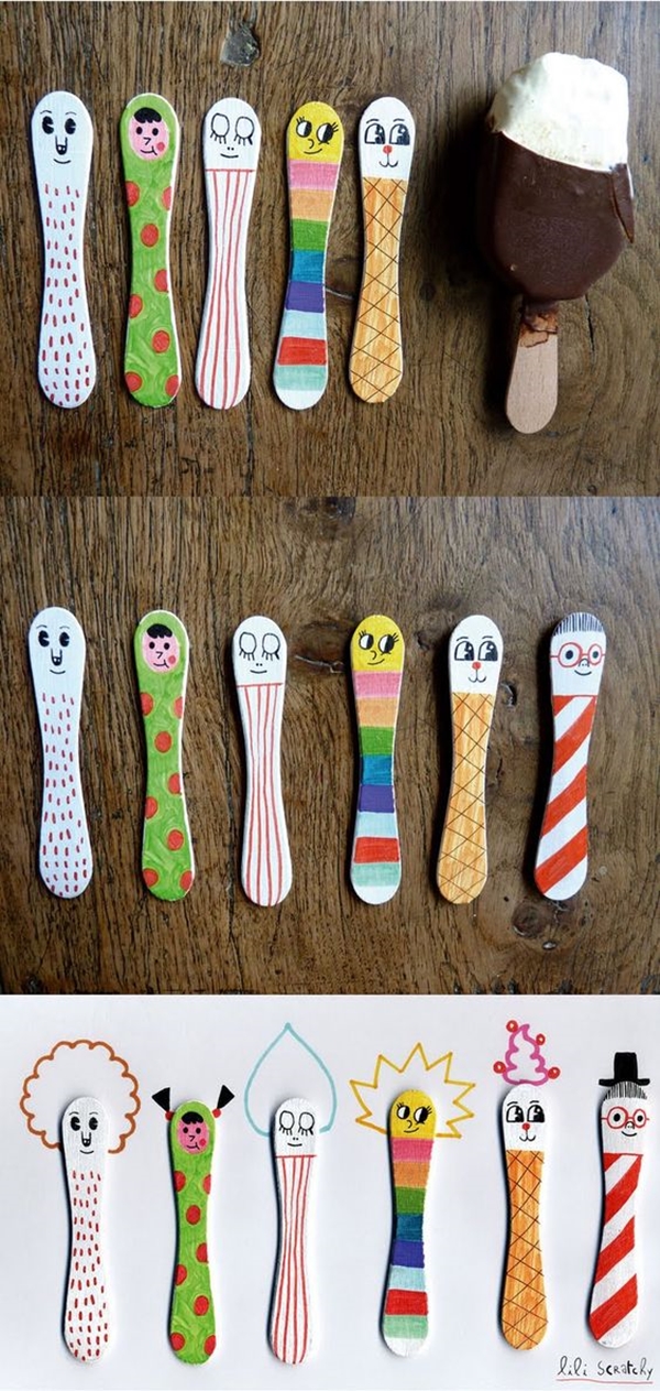 40 Creative Popsicle Stick Crafts For Kids Bored Art