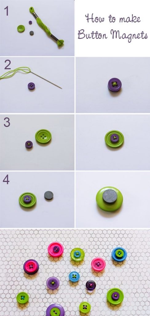 48 Excellent Button Craft Ideas - FeltMagnet