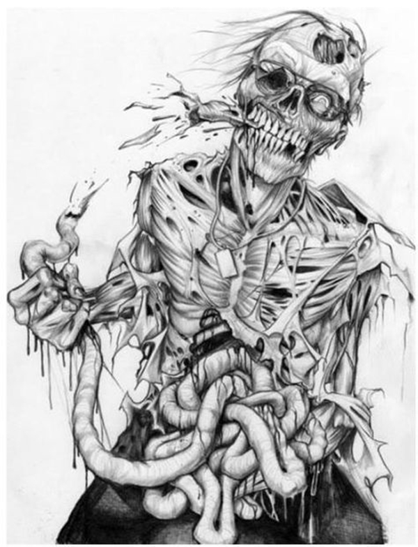 Insanely Cool Zombie Drawings and Sketches.