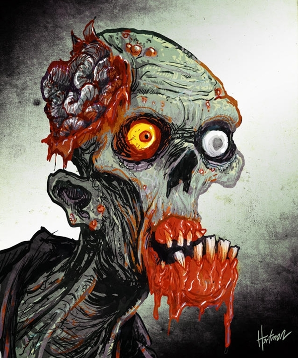 Insanely Cool Zombie Drawings and Sketches.