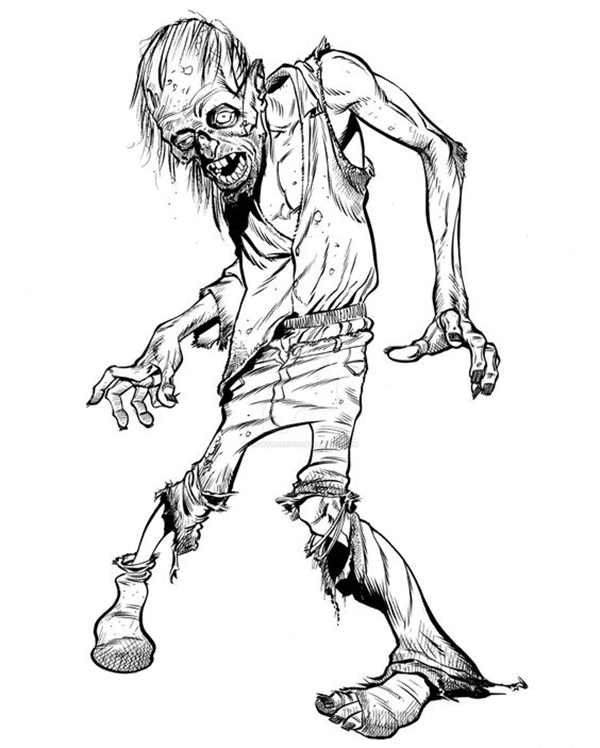 40 Insanely Cool Zombie Drawings And Sketches Bored Art.