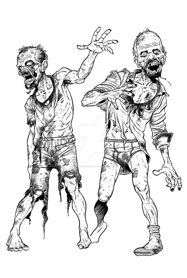 Insanely Cool Zombie Drawings and Sketches.