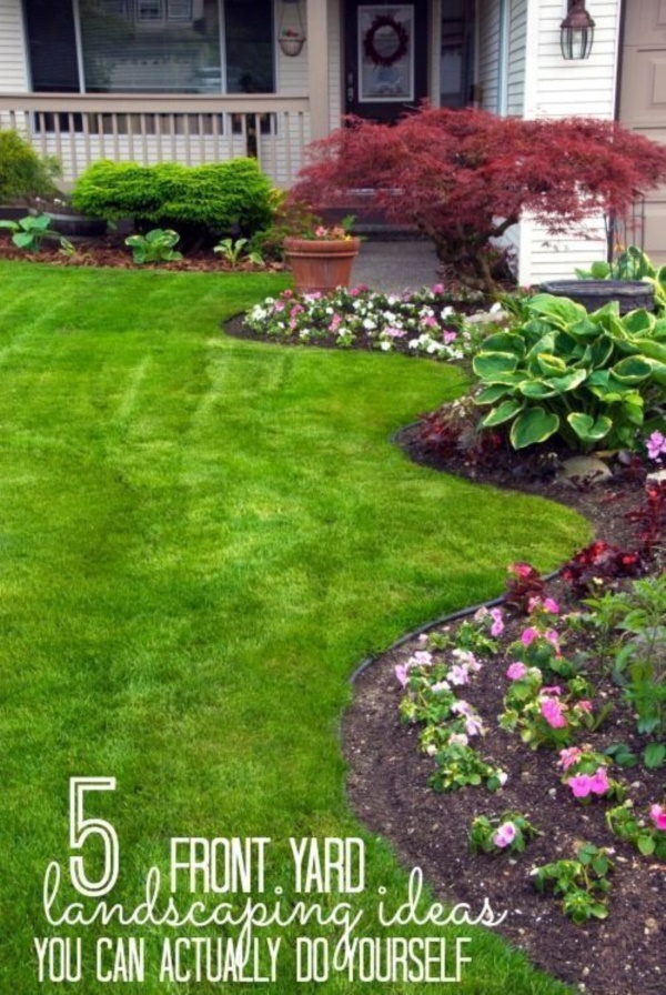 40 Beautiful Small Front Yard Landscaping Ideas - Bored Art