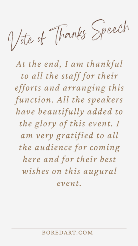 50 Short Vote Of Thanks Speech Samples For Seminars 2022 Bored Art cultural-program-music-singing-anchoring-script-cultural-activities