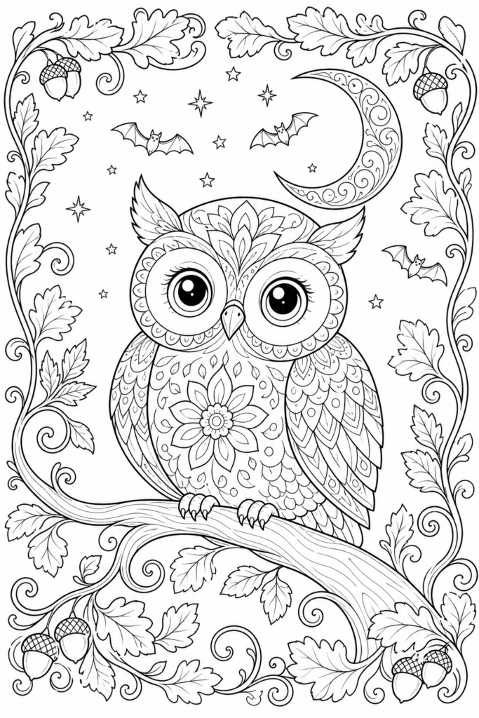 Owl on a branch